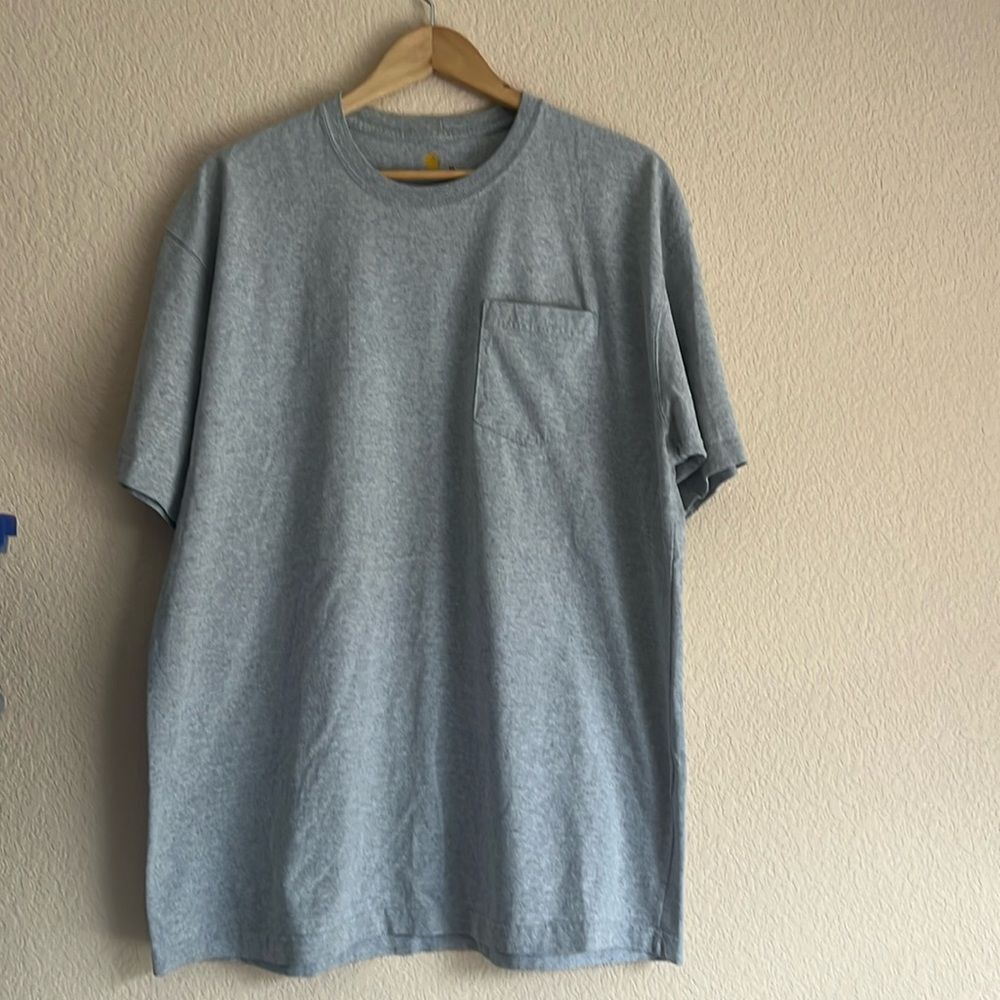 CARHARTT Pocket Blue Heathered XL T-Shirt